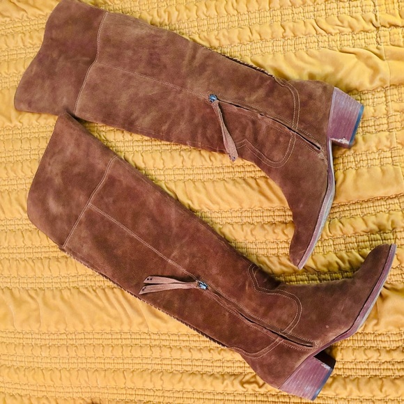 Brown Suede Dolce Vida Over-the-Knee Boots - Picture 2 of 7
